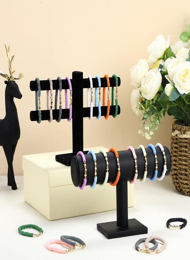 Tondiamo 24 Pcs Friendship Star Beaded Bracelets Bulk Gifts for Student from Teacher Pastel Star Stackable Bracelets Bulk Unisex Party Favors Preppy Charms for Birthday Classroom Reward - Image 2